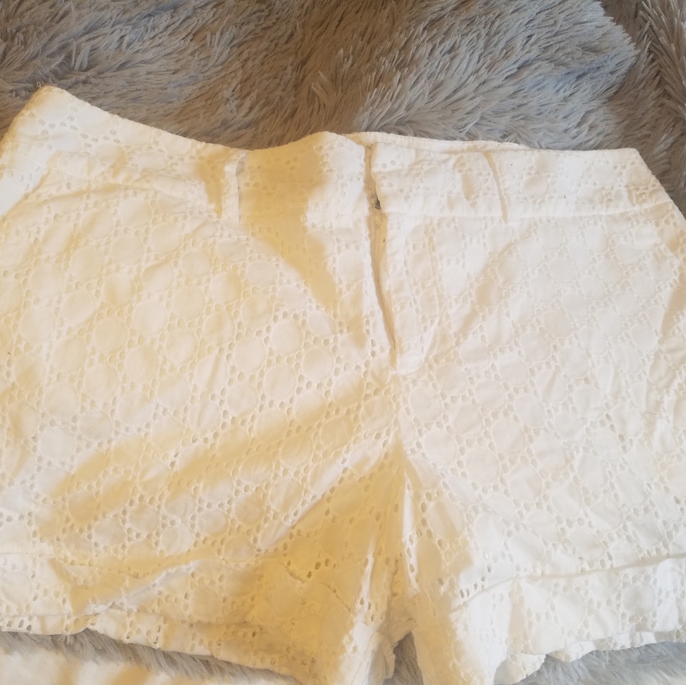 eyelet shorts